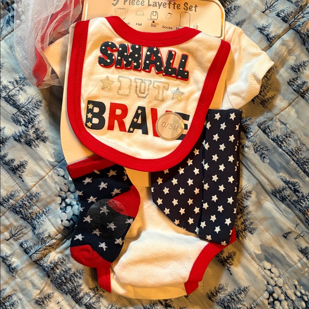 Small But Brave Baby Layette Set